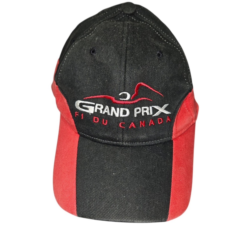VTG Grand Prix F1 du Canada Racing Flexfit Hat Black Red Sz L/XL